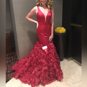 Sherri Hill Prom Dress Mermaid Gown, Size 4